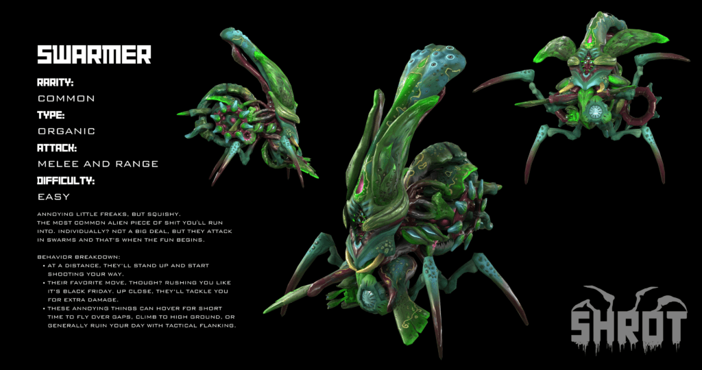 “SHROT” is coming! A raw, uncensored retro shooter, with a €1.14M production budget! 11 SHROT Alien Swarmer